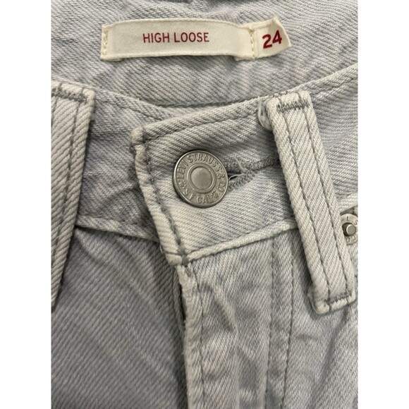 High Loose Levi’s Jeans Wide Legs High Waist Light Wash SZ 24 - Picture 11 of 15